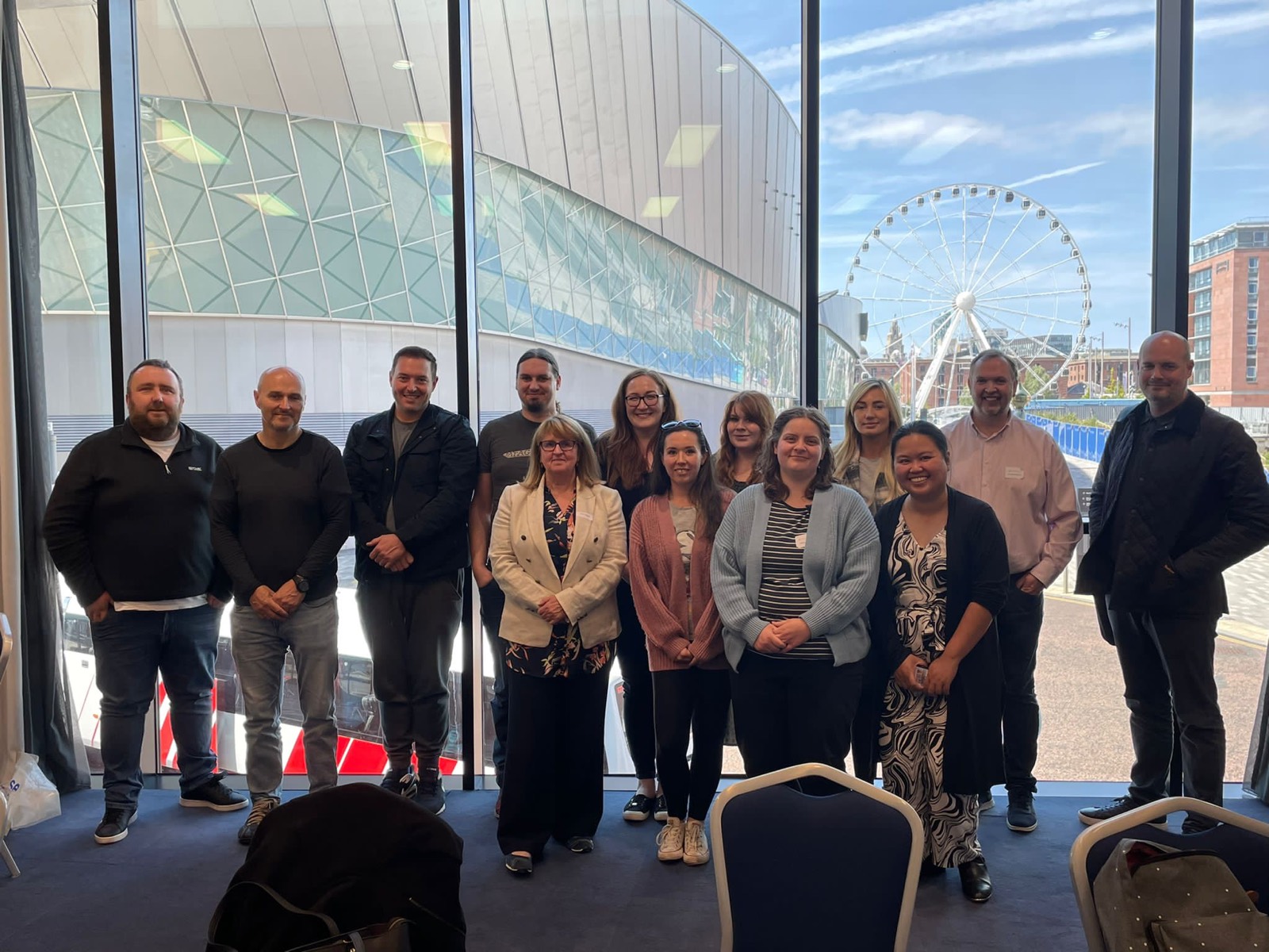 A workshop group at a Liverpool waterfront venue