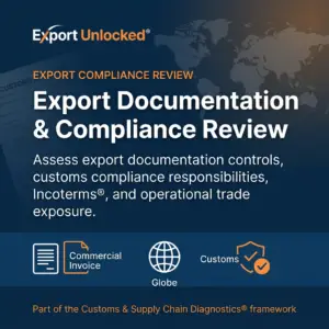 Export Documentation & Compliance Review